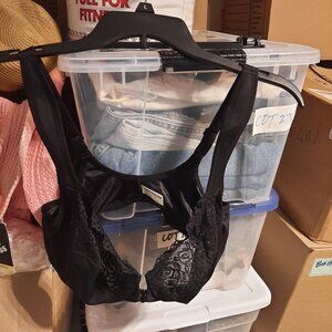 NEW ! Women Push Up Bra Underwire Plunge Bra Back Size 36 DDD